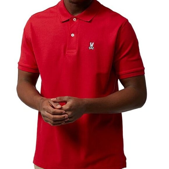 Psycho Bunny Other - Psycho Bunny Classic Short Sleeve Solid Polo Shirt Brillant Red